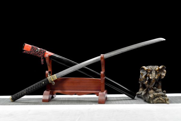 煅打石纹花纹钢武士刀【龙魂烈焰】2019064-英文名字暂定-缺产品描述 sku被改